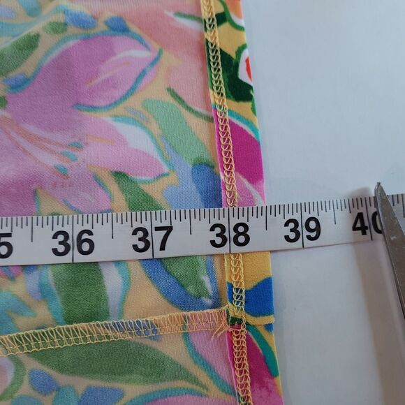 Maggy London Faux Wrap Dress Short Flutter Sleeves Womens Size 8 Colorful Floral - Picture 14 of 14